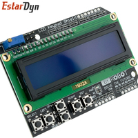 1602 LCD klawiatura tarcza LCD1602 wyświetlacz LCD 1602 moduł dla Arduino ATMEGA328 ATMEGA2560 raspberry pi UNO niebieski ekran 3